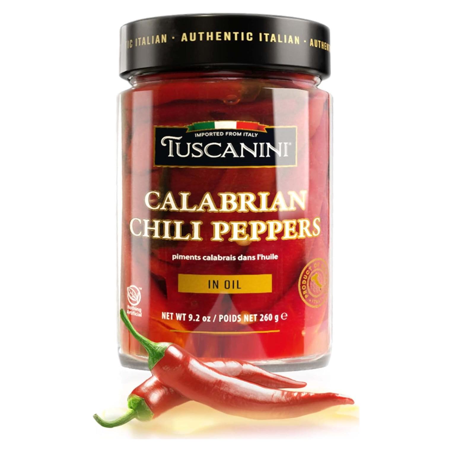 Pimientos Picantes Calabreses Tuscanini en Aceite de Oliva 260g