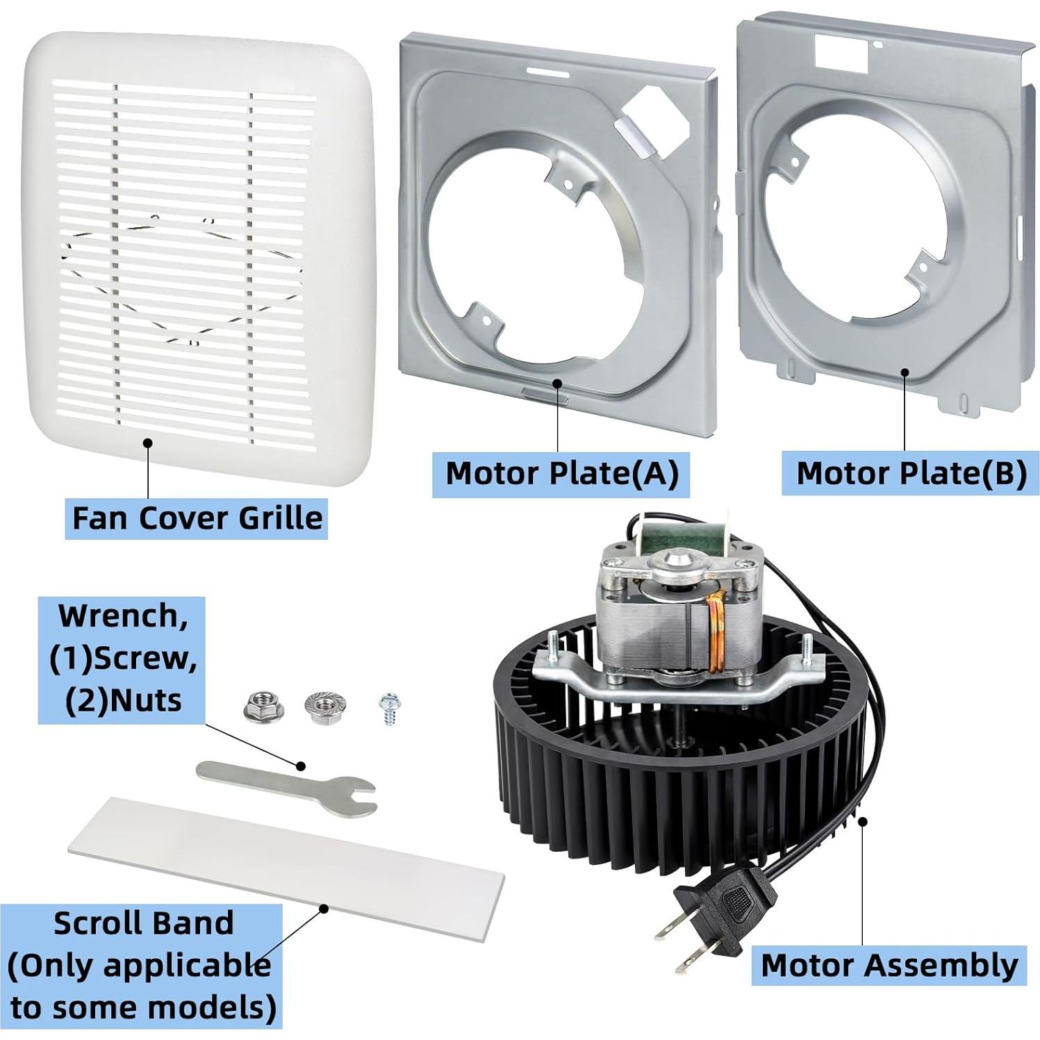 Motor de Reemplazo BKR60 para Ventilador de Baño Broan-NuTone