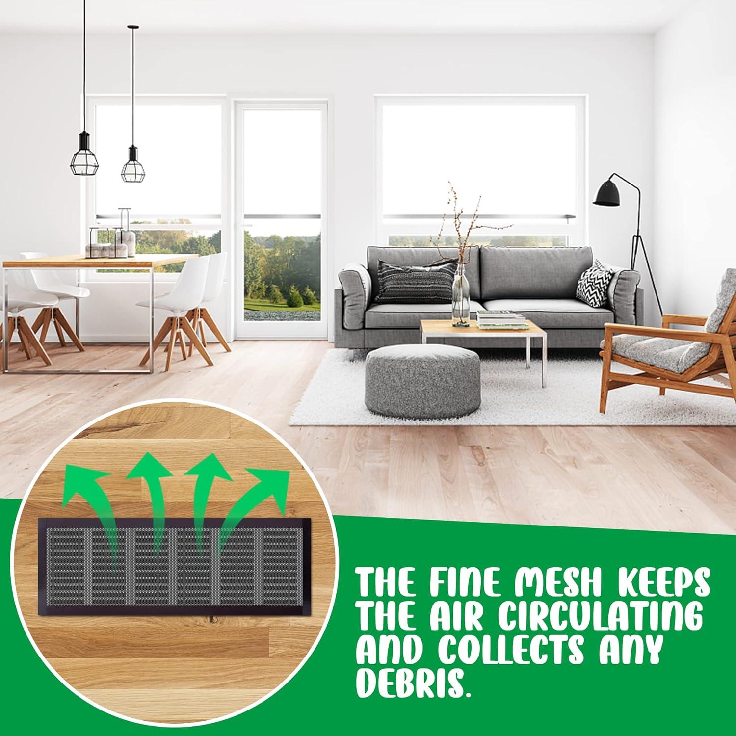 Cubiertas de Malla para Ventilación de Piso LFUTARI 8 Piezas