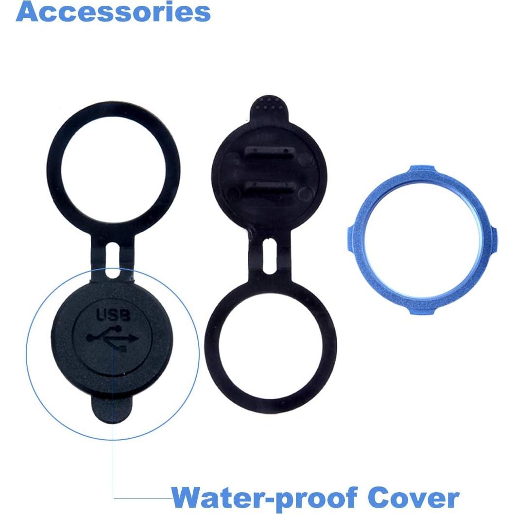 Cable de Montaje USB 3.0 y 3.5mm Kework 1m Azul con LED