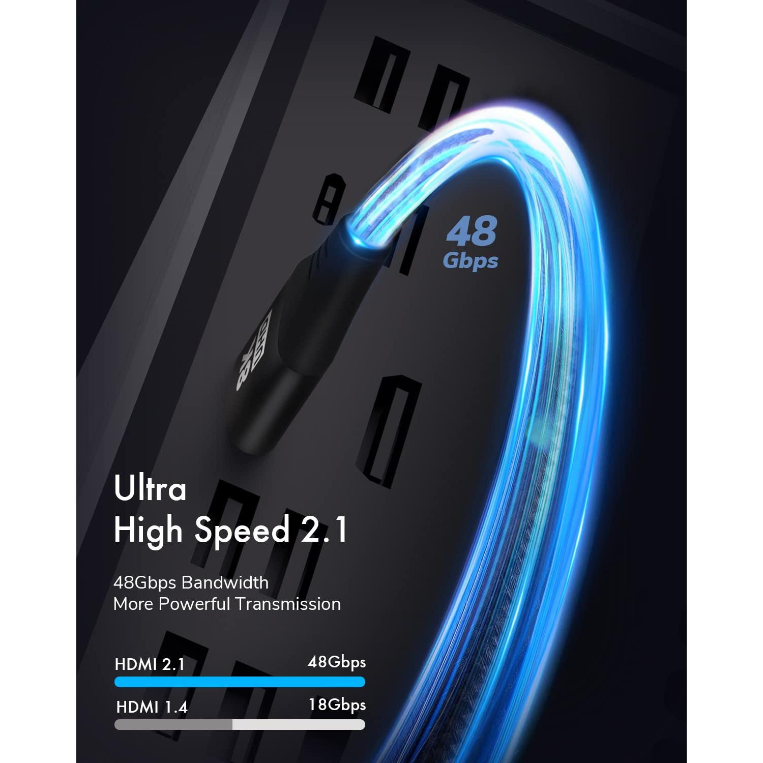 Cable HDMI 2.1 KELink 30.48cm Ultra Alta Velocidad 4K 8K