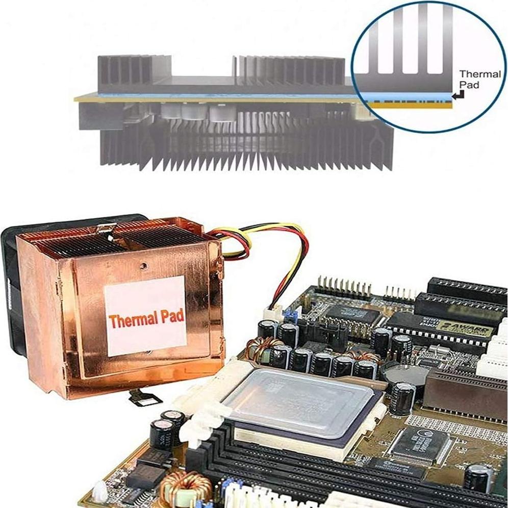 Almohadilla Térmica AIYUNNI 100x100x0.5mm 6.0 W/mK Silicona