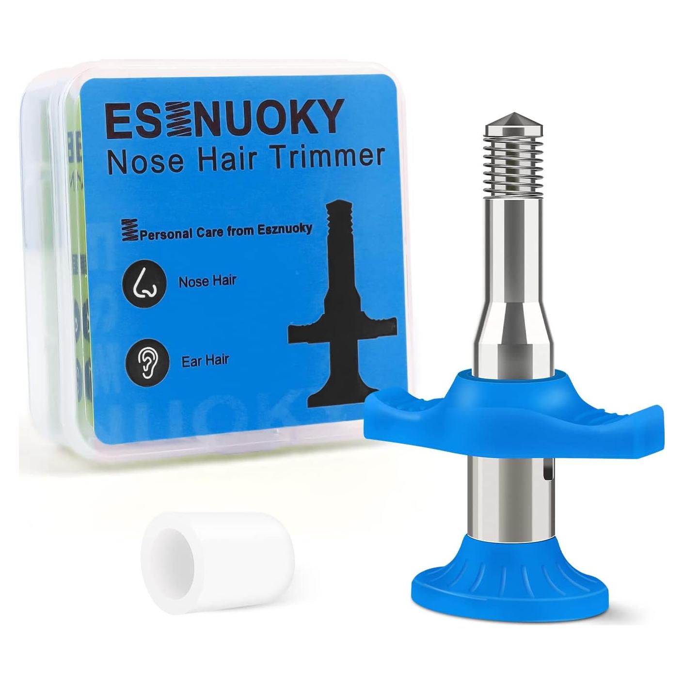 Eliminador de Vello Nasal y Auricular Esznuoky Manual Azul
