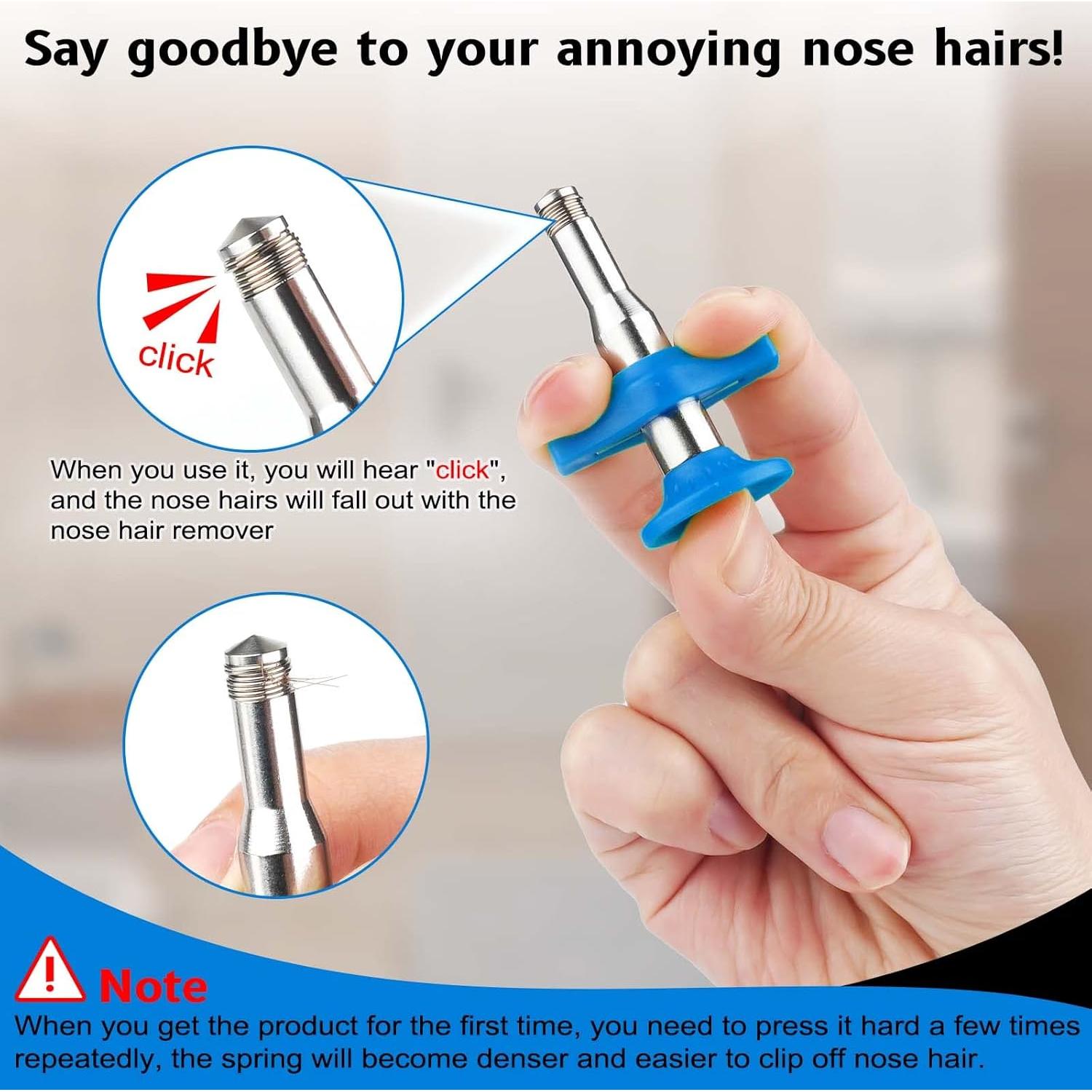 Eliminador de Vello Nasal y Auricular Esznuoky Manual Azul