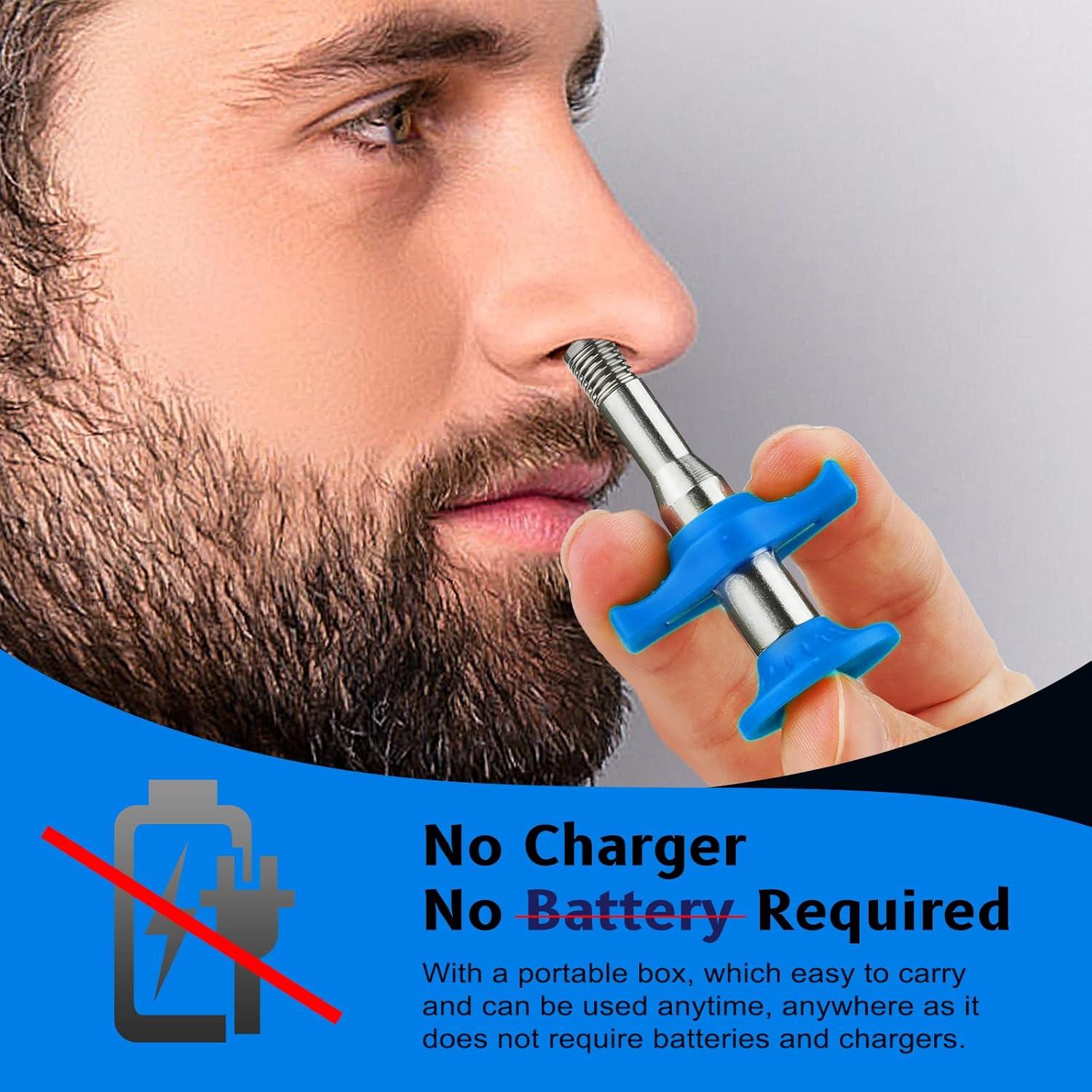 Eliminador de Vello Nasal y Auricular Esznuoky Manual Azul