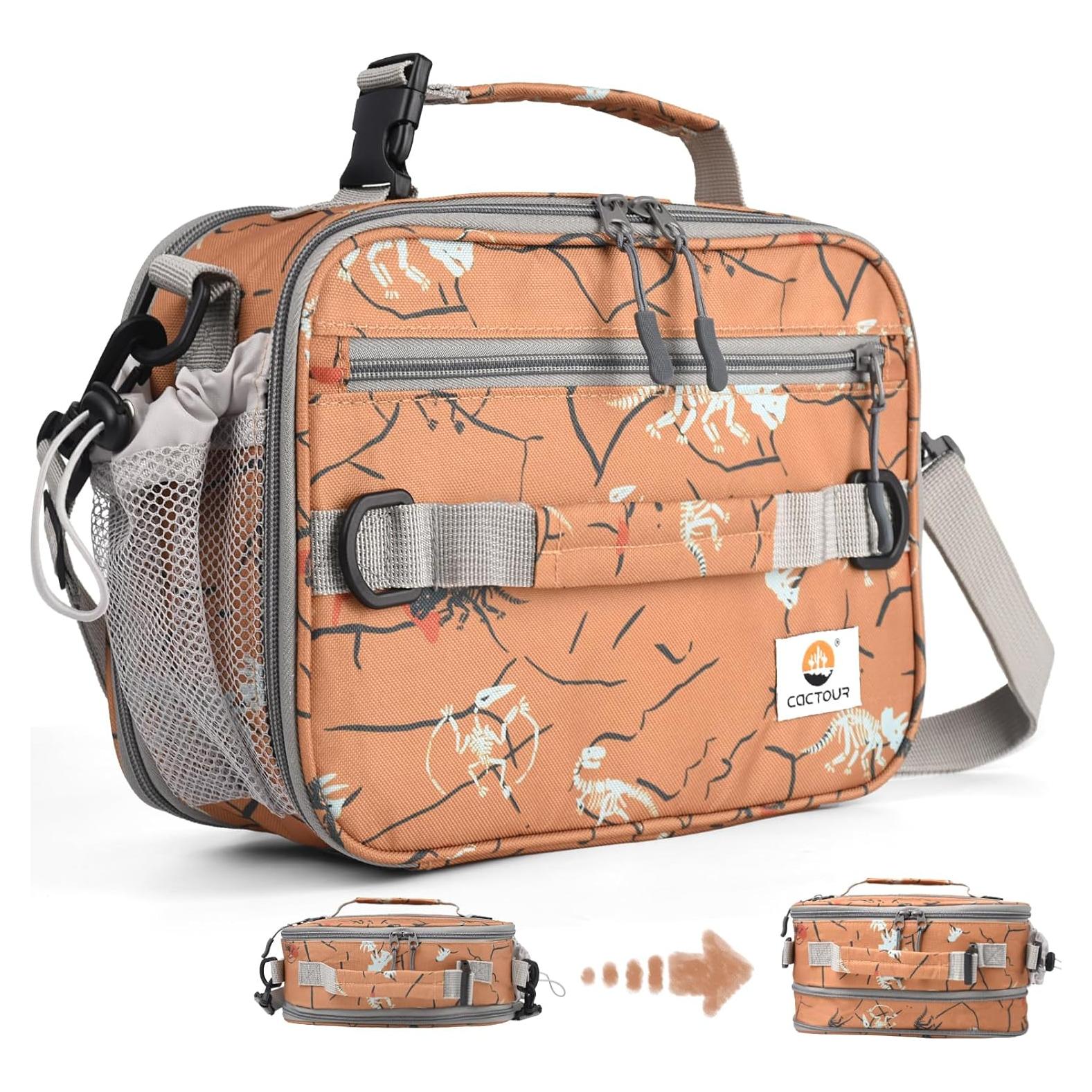 Bolsa de Almuerzo Aislada CaCTOUR para Niños Marrón 9L