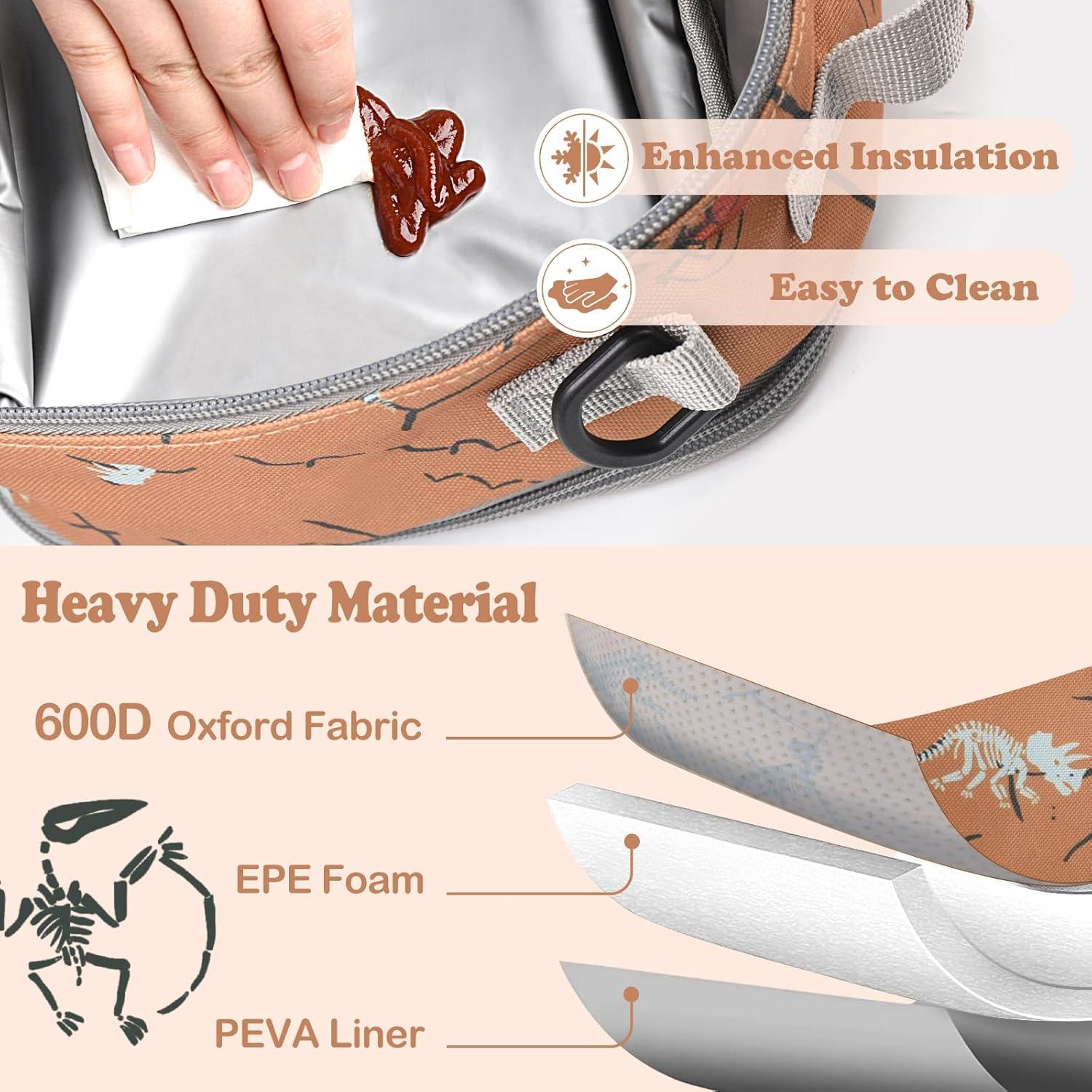 Bolsa de Almuerzo Aislada CaCTOUR para Niños Marrón 9L