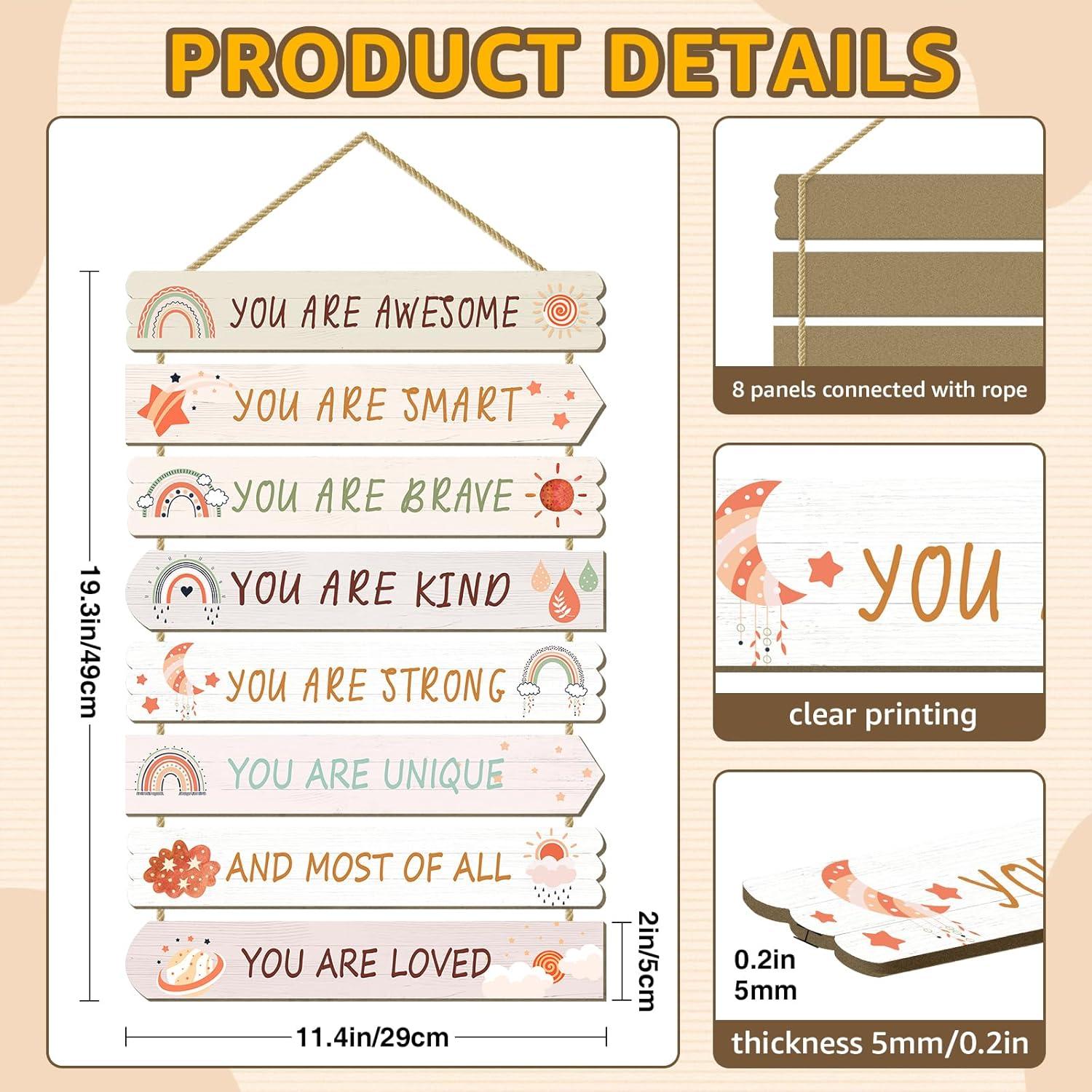 Decoración de Pared Bohemia para Niños WAKOSAN - 9 Placas