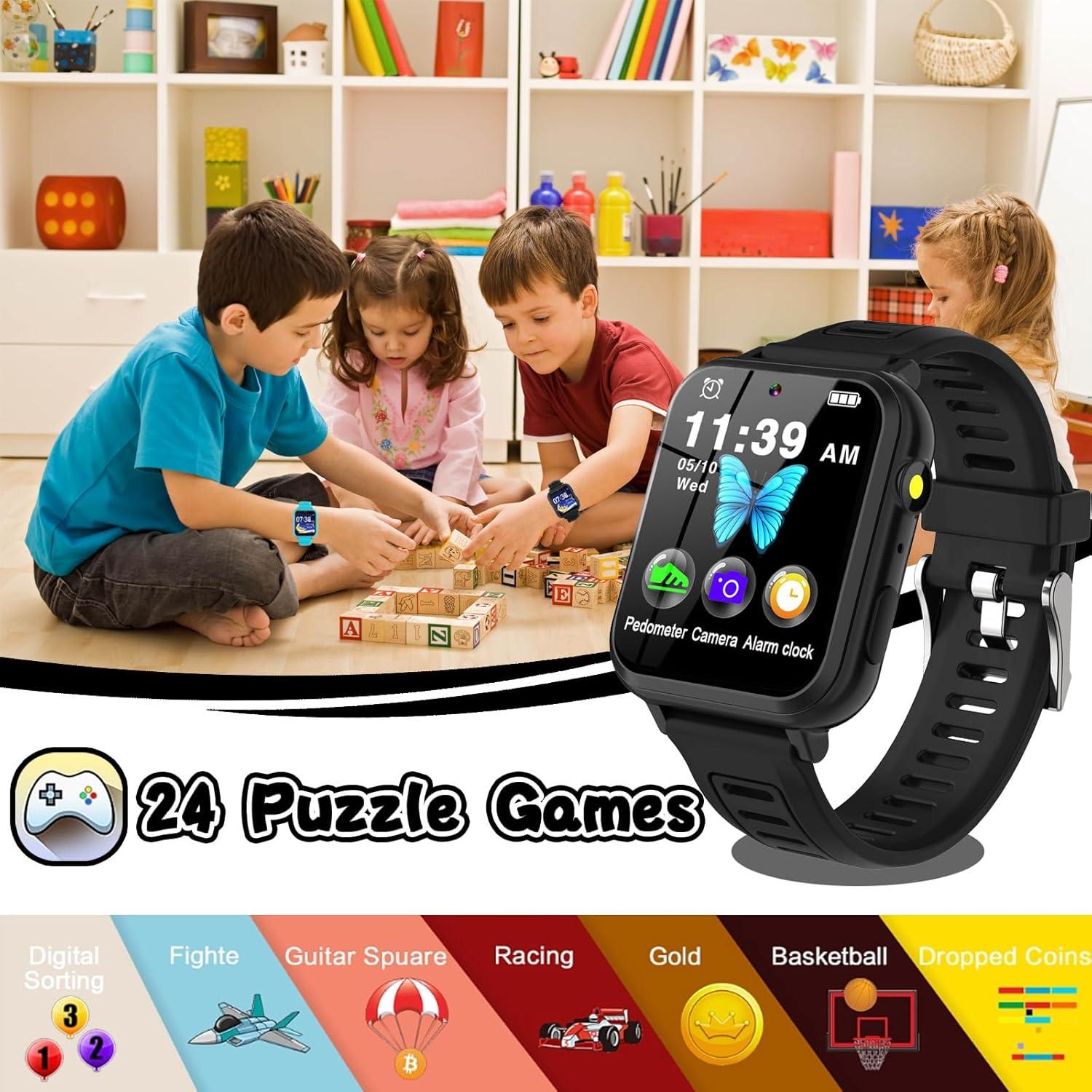 Reloj Inteligente para Niños LITEYPP con Cámara y 24 Juegos
