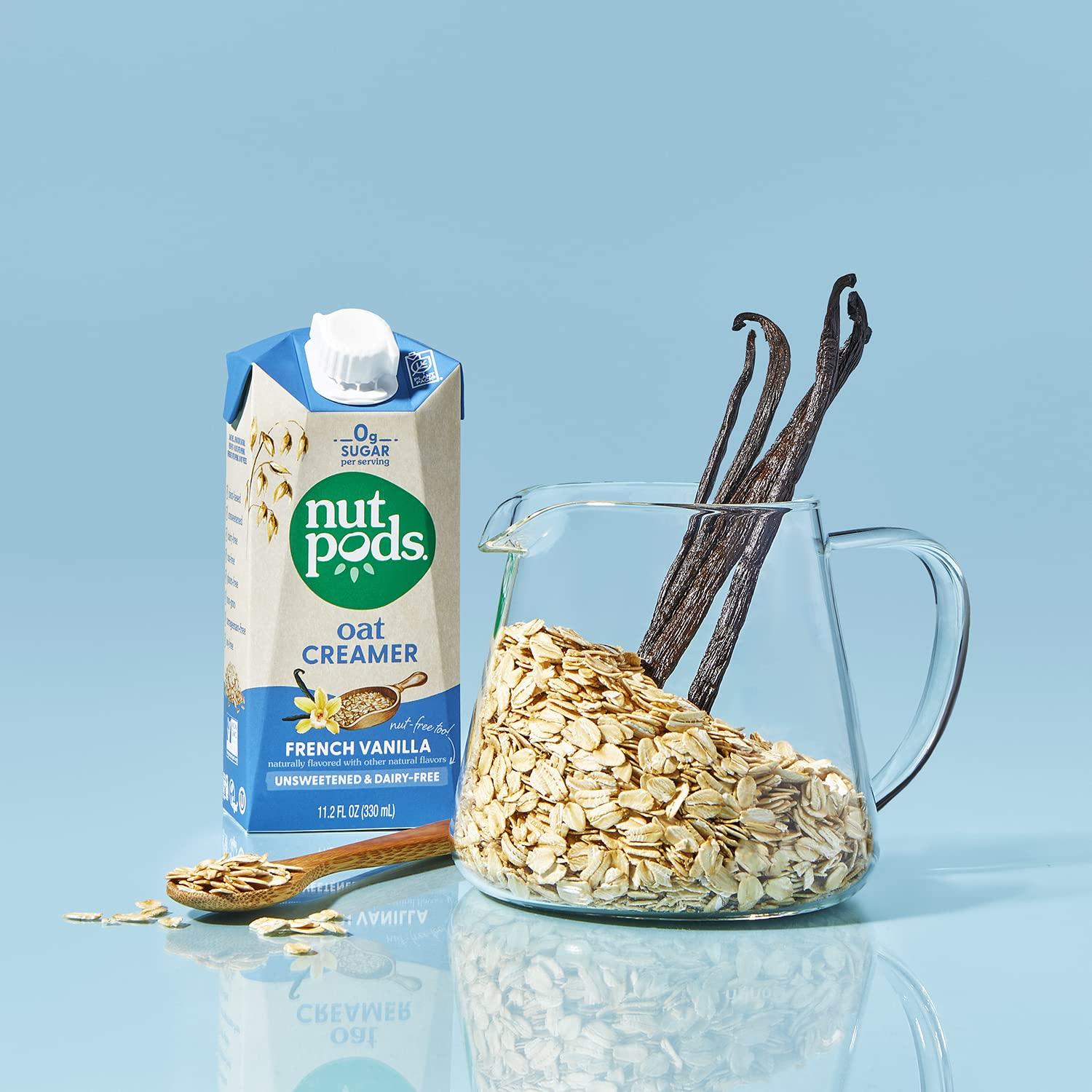 Crema de Avena Sin Azúcar Nutpods - 3 Paquetes de 330ml