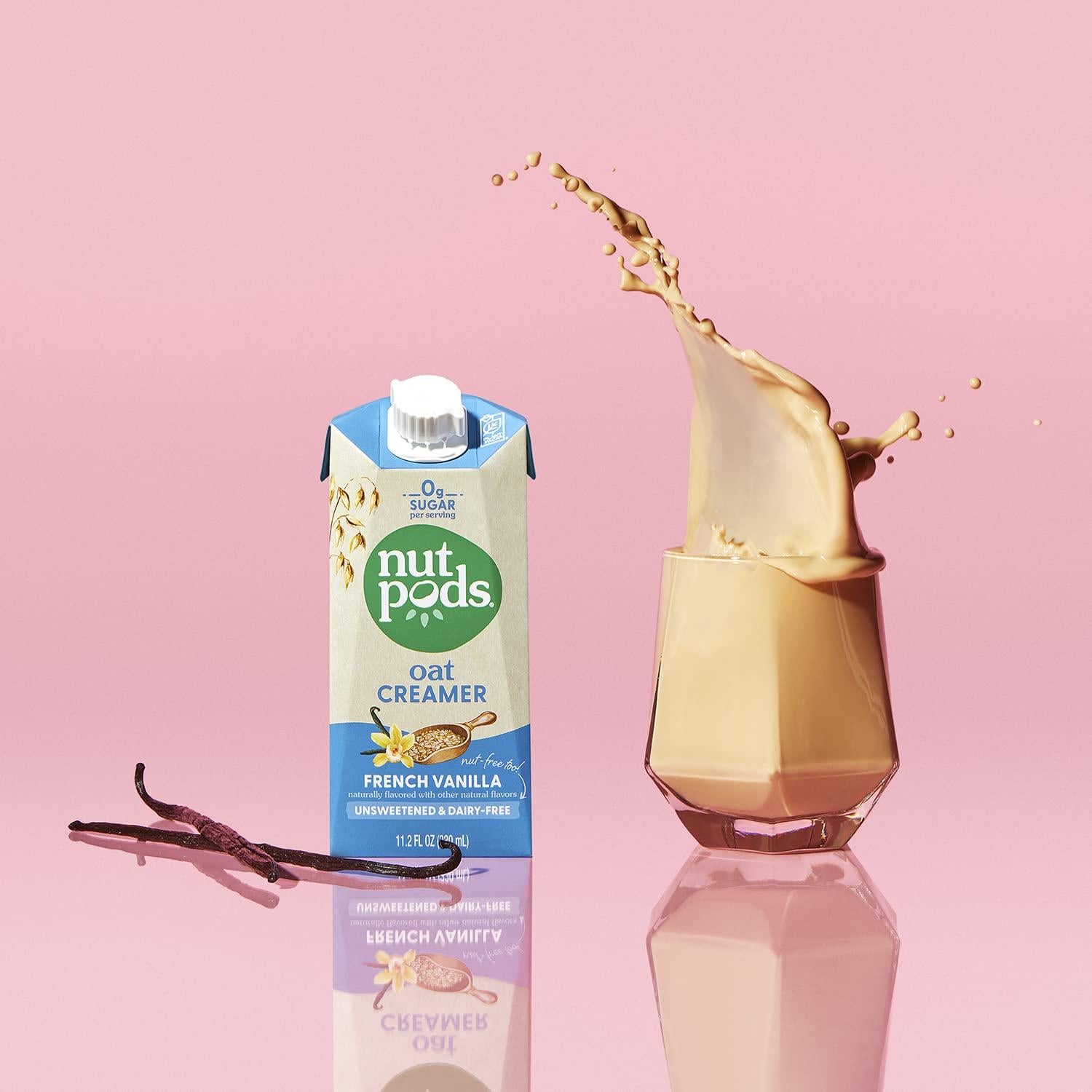 Crema de Avena Sin Azúcar Nutpods - 3 Paquetes de 330ml