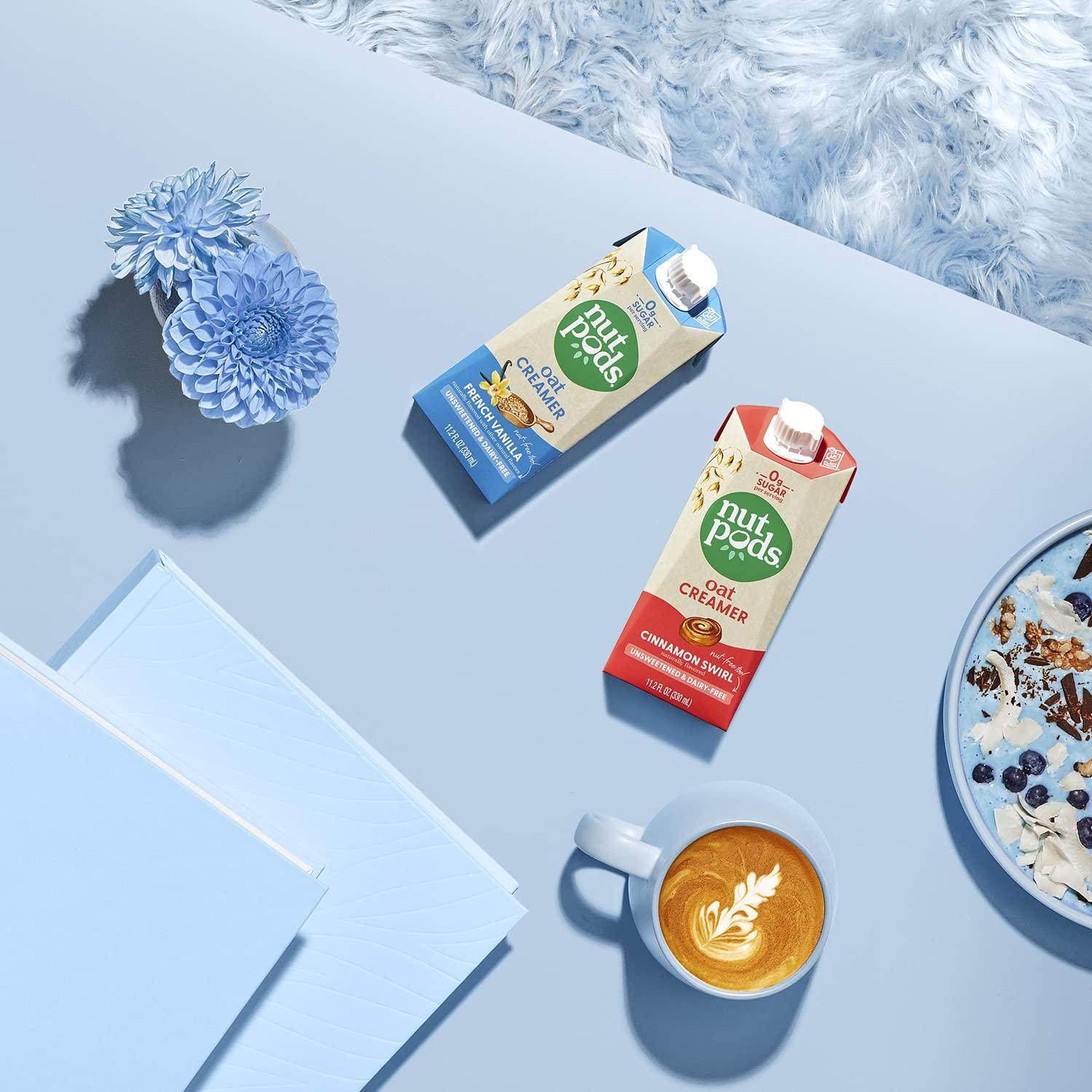 Crema de Avena Sin Azúcar Nutpods - 3 Paquetes de 330ml