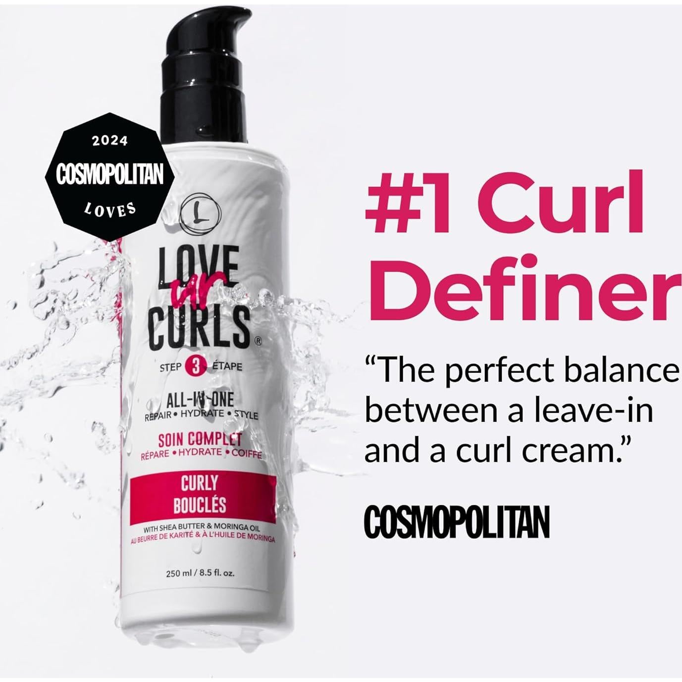 Crema Estilizador Todo en Uno Love Ur Curls 250mL Anti Frizz