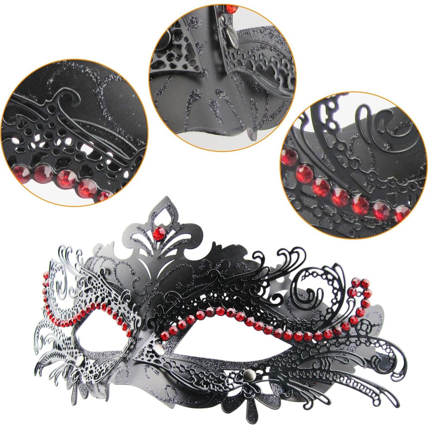 Conjunto de 2 Máscaras Venecianas Coddsmz para Parejas