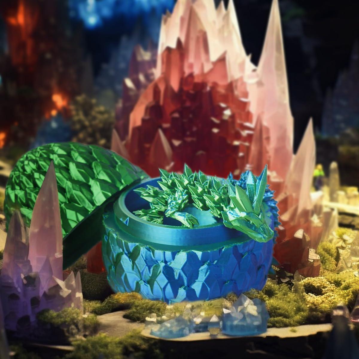 Huevo de Dragón 3D ACTICO con Dragón Articulado - 30.48 cm