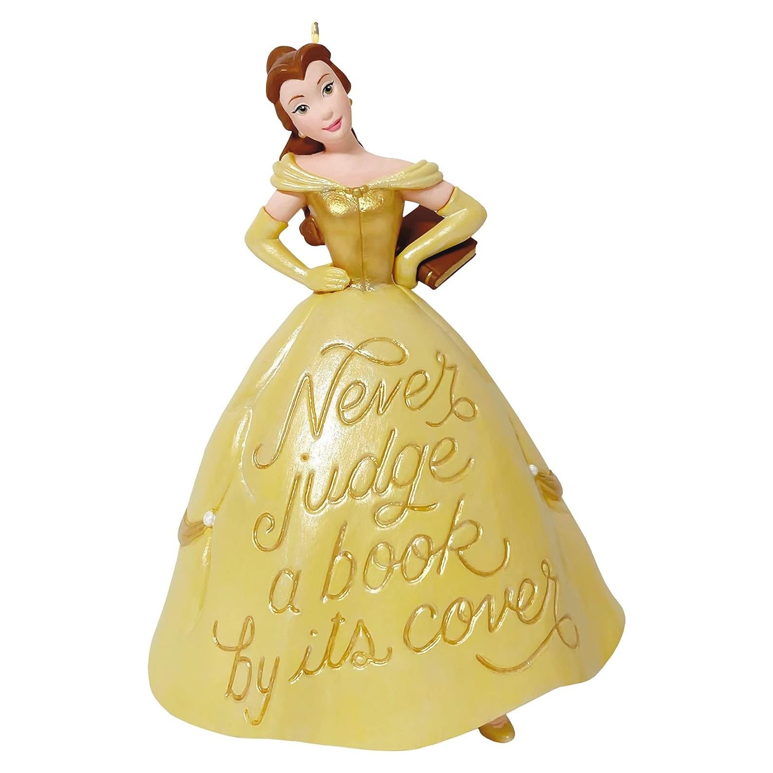 Adorno Navideño Hallmark 2021 Bella y la Bestia 10.8 cm