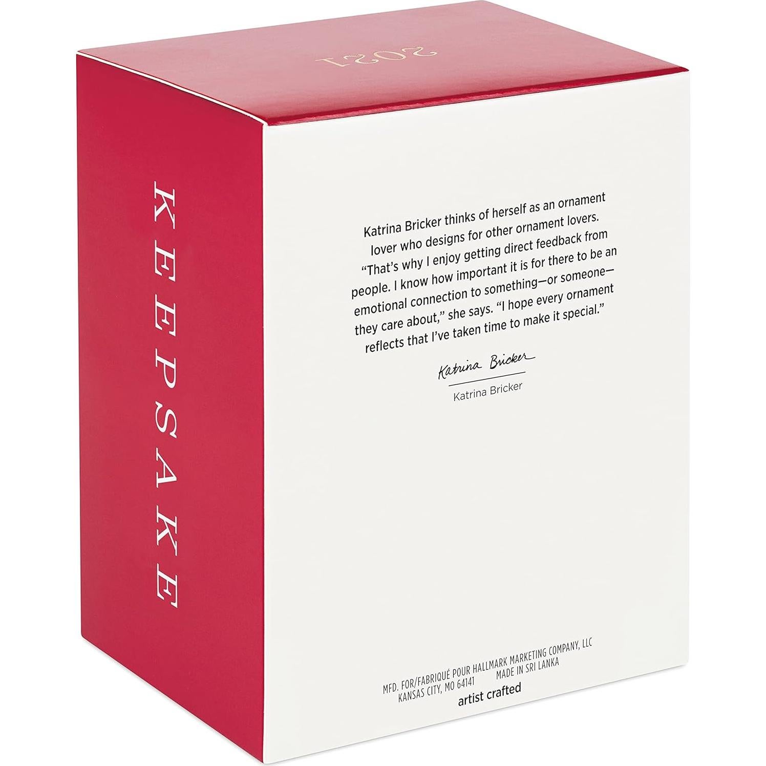 Adorno Navideño Hallmark 2021 Bella y la Bestia 10.8 cm