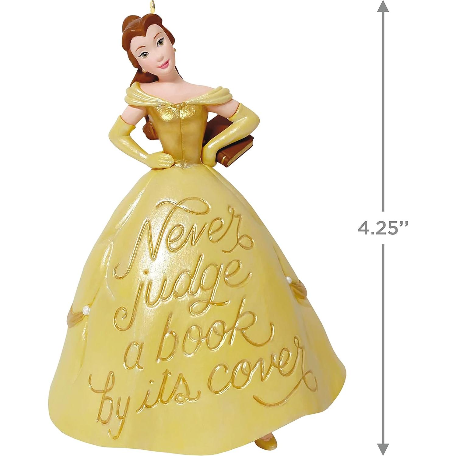 Adorno Navideño Hallmark 2021 Bella y la Bestia 10.8 cm