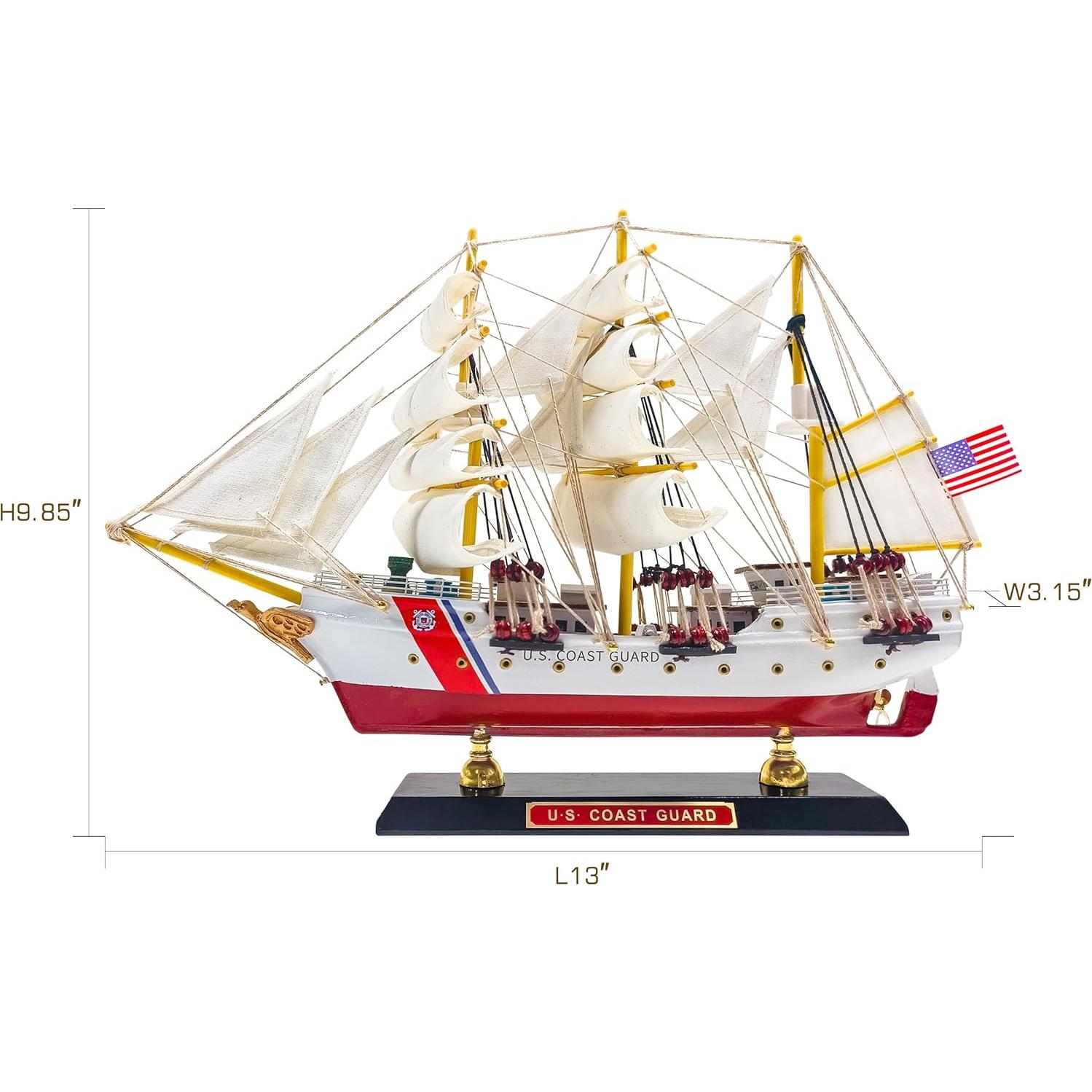 Modelo de Barco de Madera SAILINGSTORY USCG Eagle Pequeño