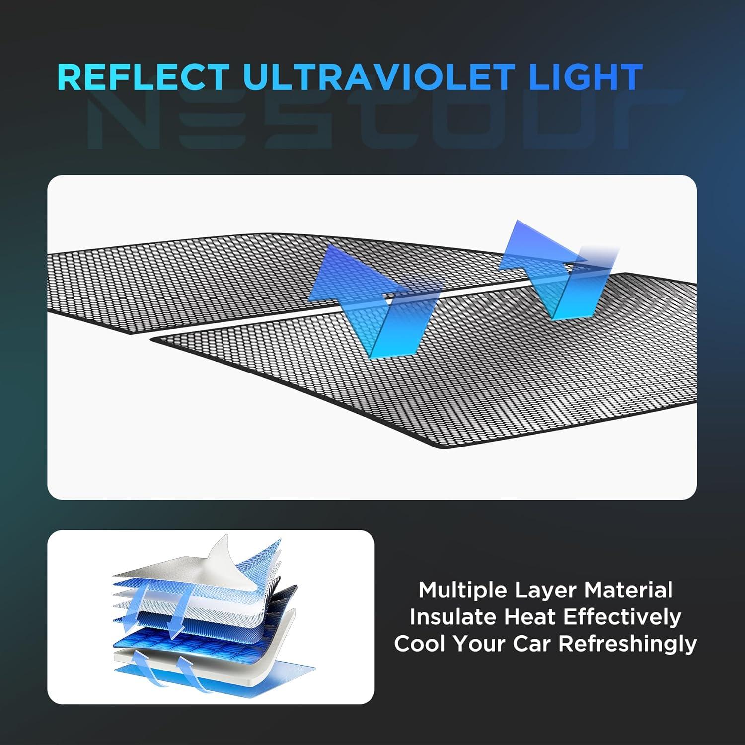 Sombrilla Plegable para Ventana Tesla Model Y 2016-2023