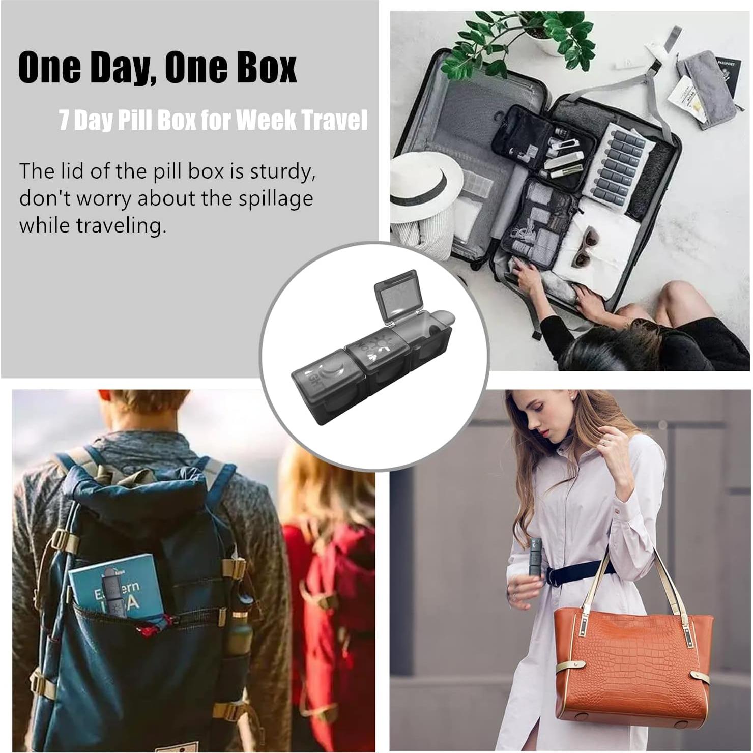 Organizador de Pastillas Mensual NewgGra 31 Días 3 Veces al Día