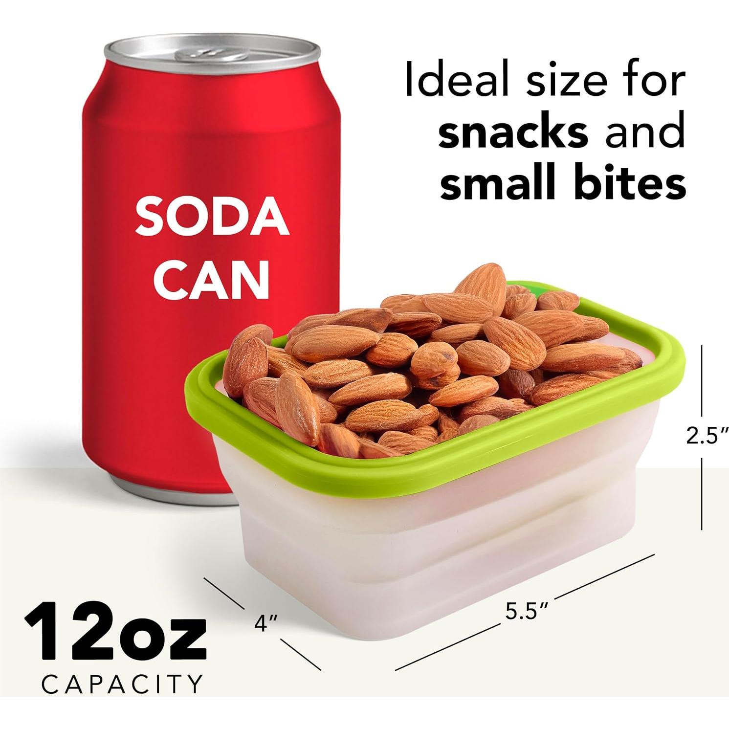 Set de 4 Contenedores Plegables Ecoberi 350ml Silicona