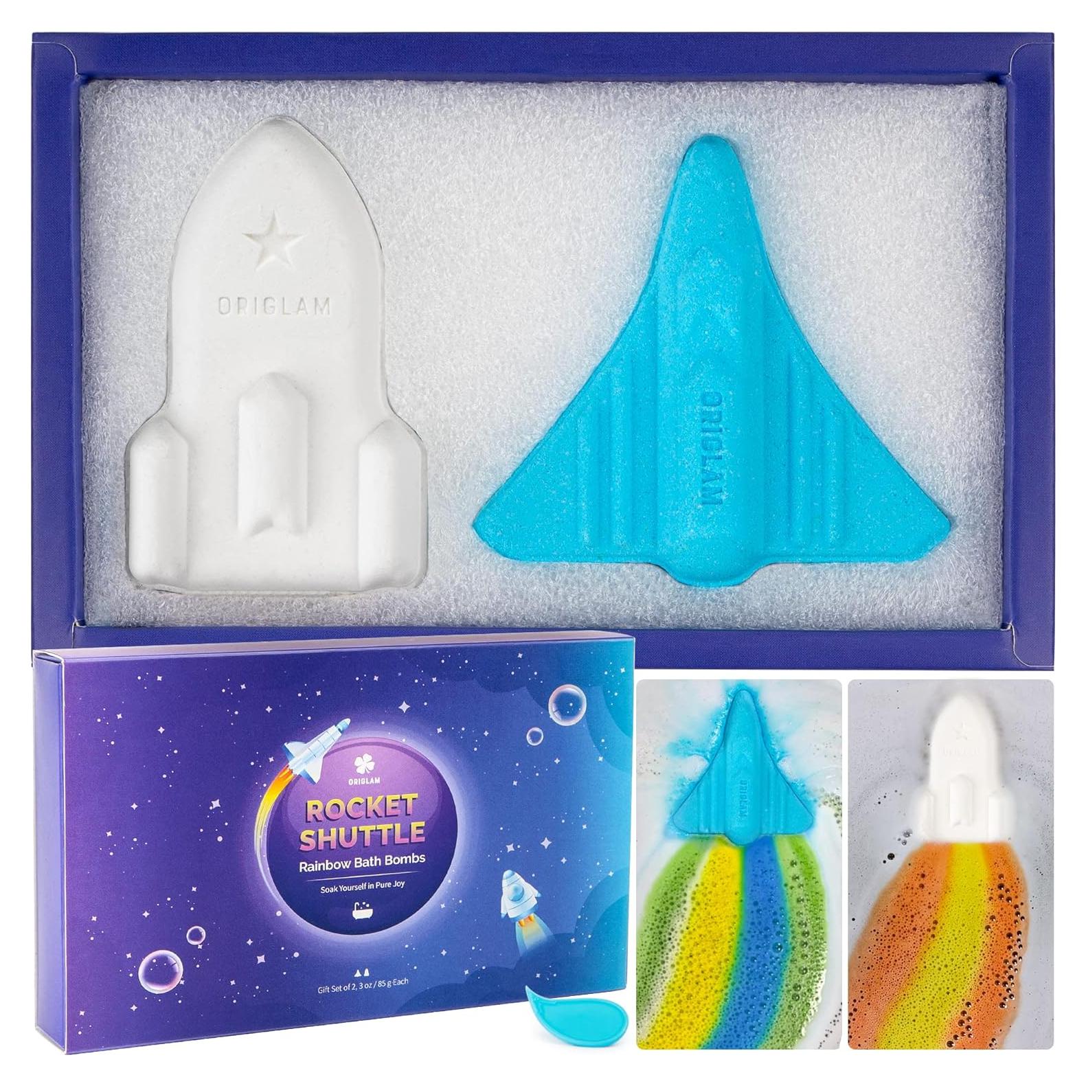 Bombas de Baño Arcoíris ORIGLAM 2 Unidades 85g Niños