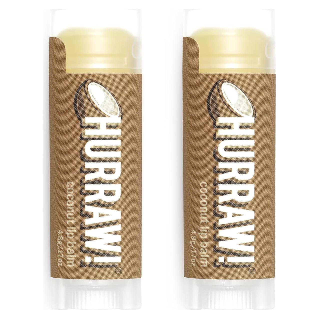 Bálsamo Labial Orgánico Hurraw! Coco - Paquete de 2 x 4.8g