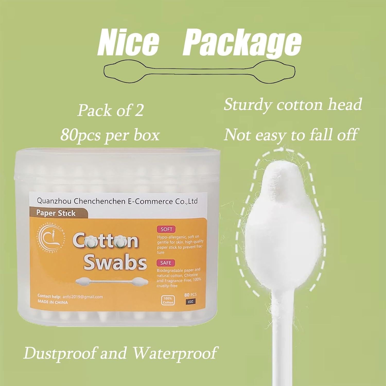 Bastoncillos de Algodón de Seguridad 160pcs Quanzhou para Bebés