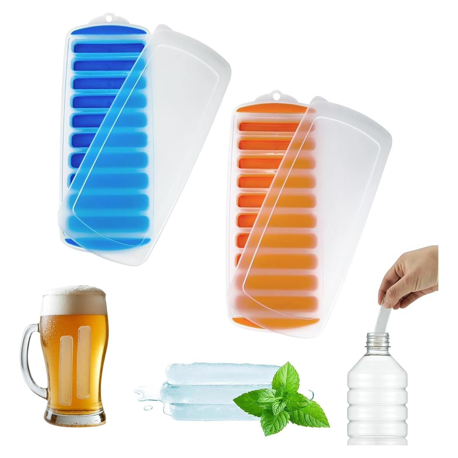 Bandeja de Hielo de Silicona Lily's Home 2PK con Tapa 30x12 cm