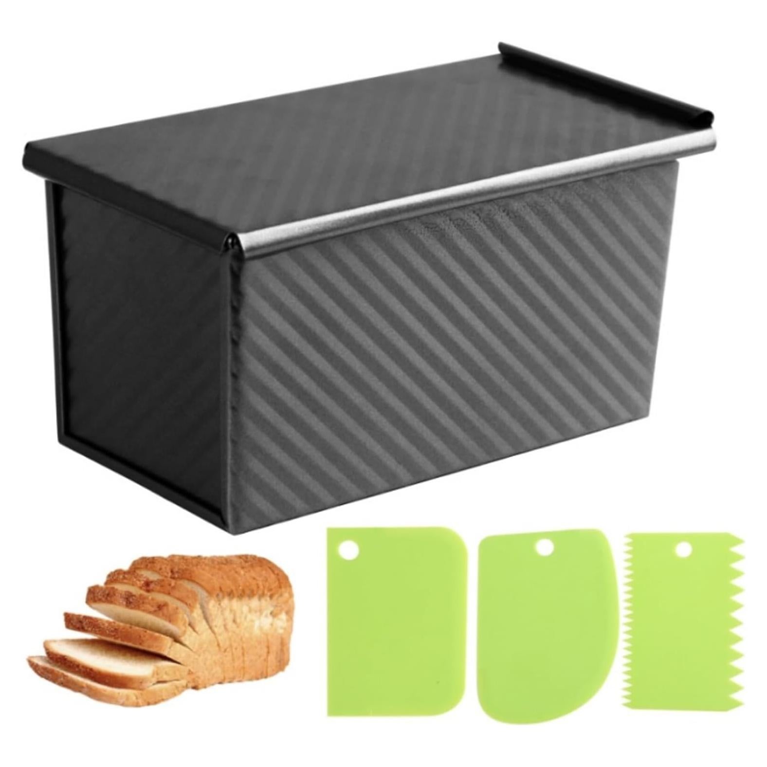 Molde para Pan de 1 lb Spmarkt con Tapa y Cortador Verde