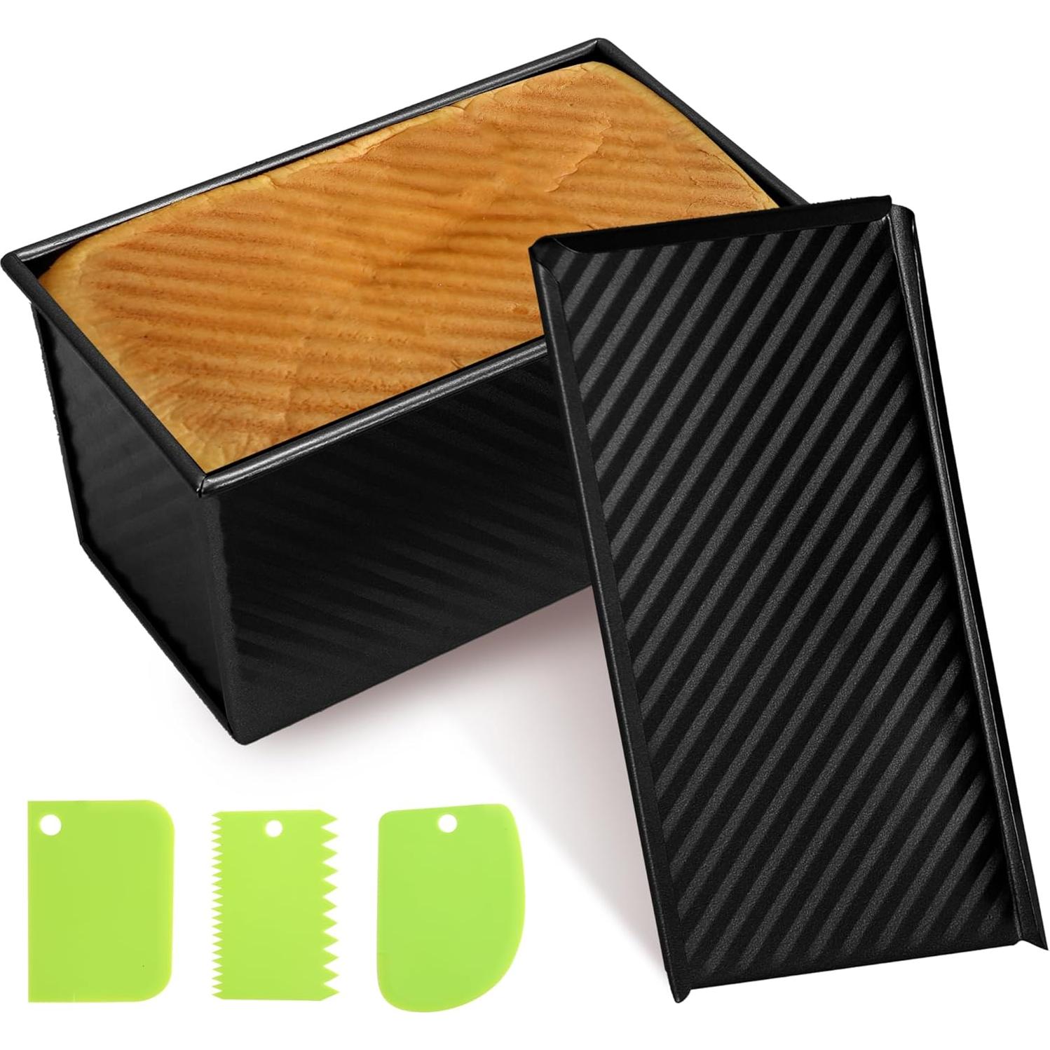 Molde para Pan de 1 lb Spmarkt con Tapa y Cortador Verde