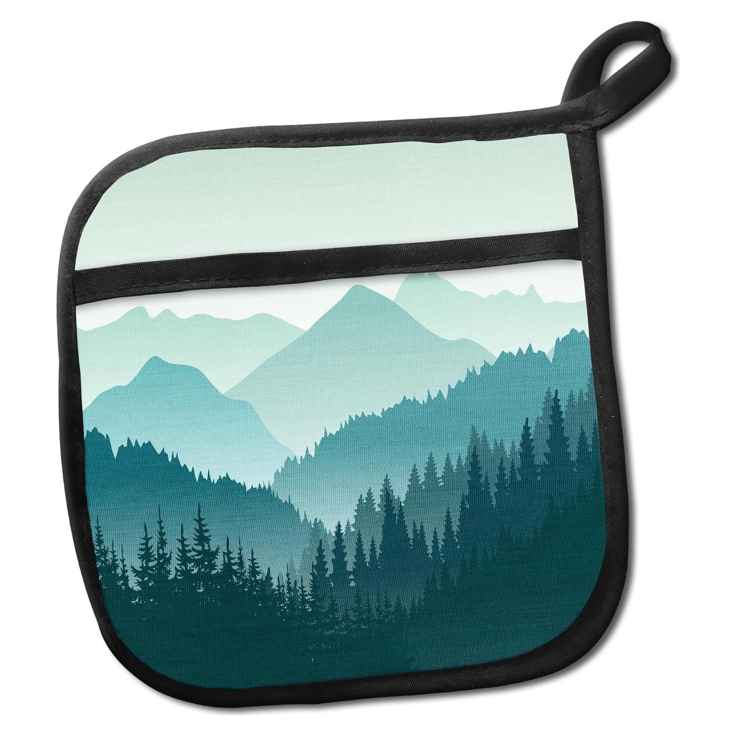 Agarradera de Cocina JYCardPKT Resistente al Calor Verde