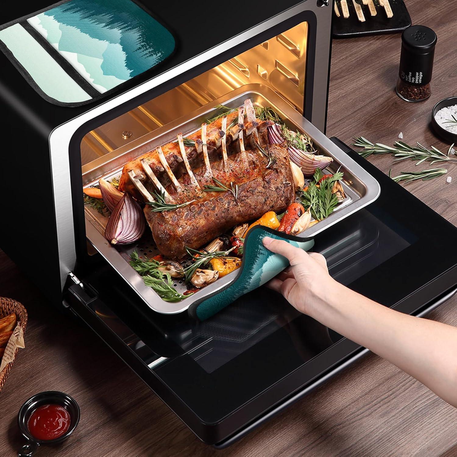 Agarradera de Cocina JYCardPKT Resistente al Calor Verde