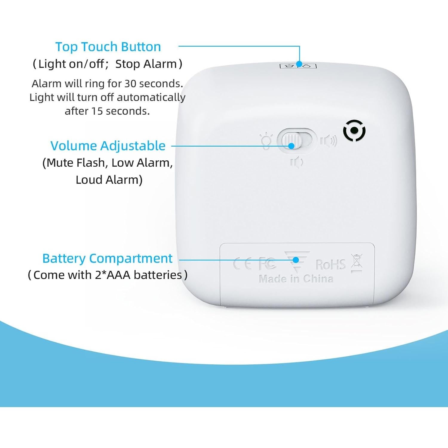 Temporizador Visual Ainowes 60 Minutos Azul para Niños y Adultos