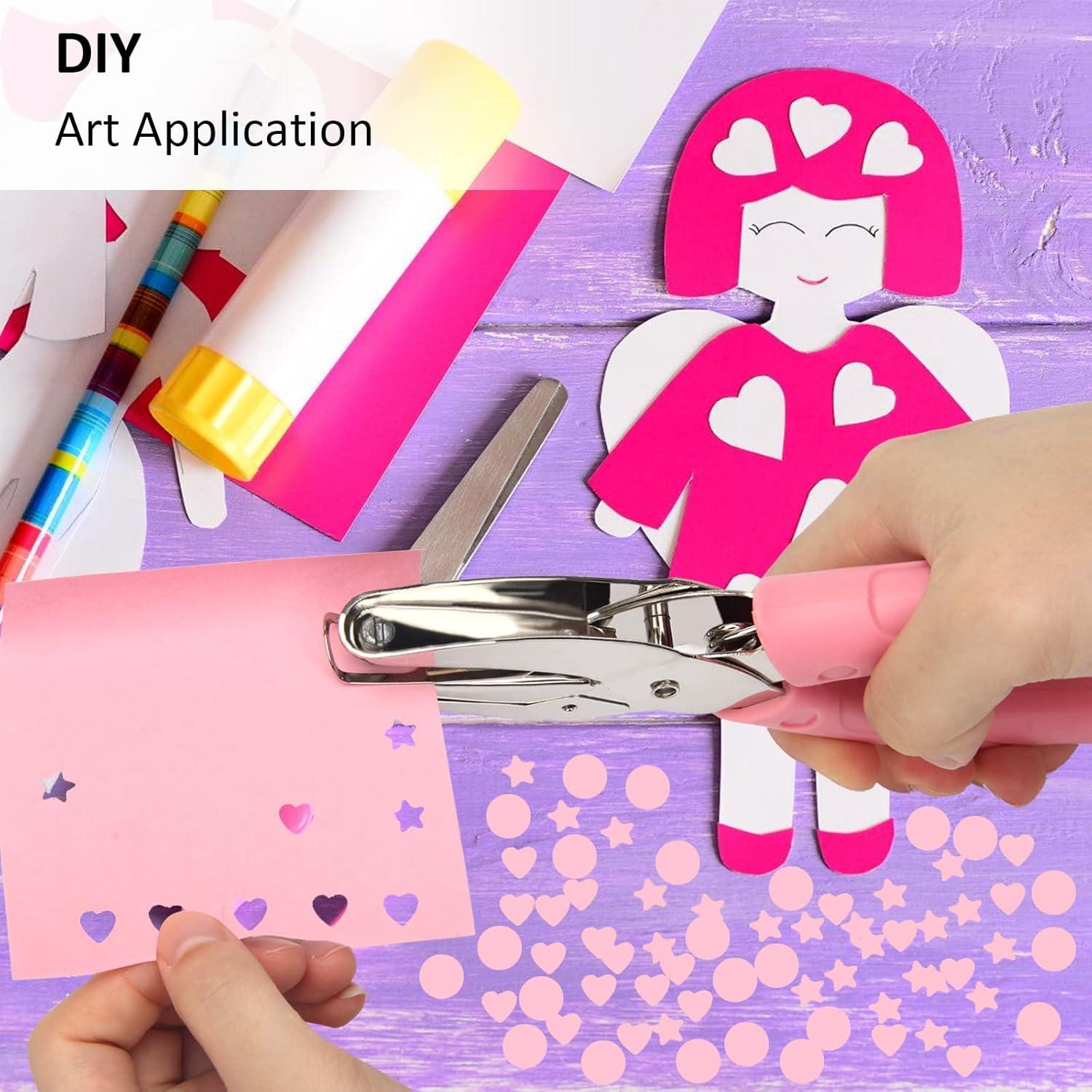 Punch de Papel Coolrunner 3 Piezas Formas Círculo Estrella Corazón