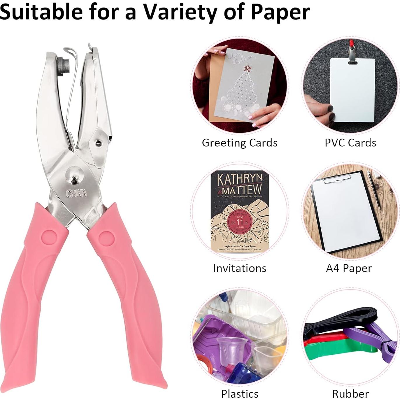 Punch de Papel Coolrunner 3 Piezas Formas Círculo Estrella Corazón