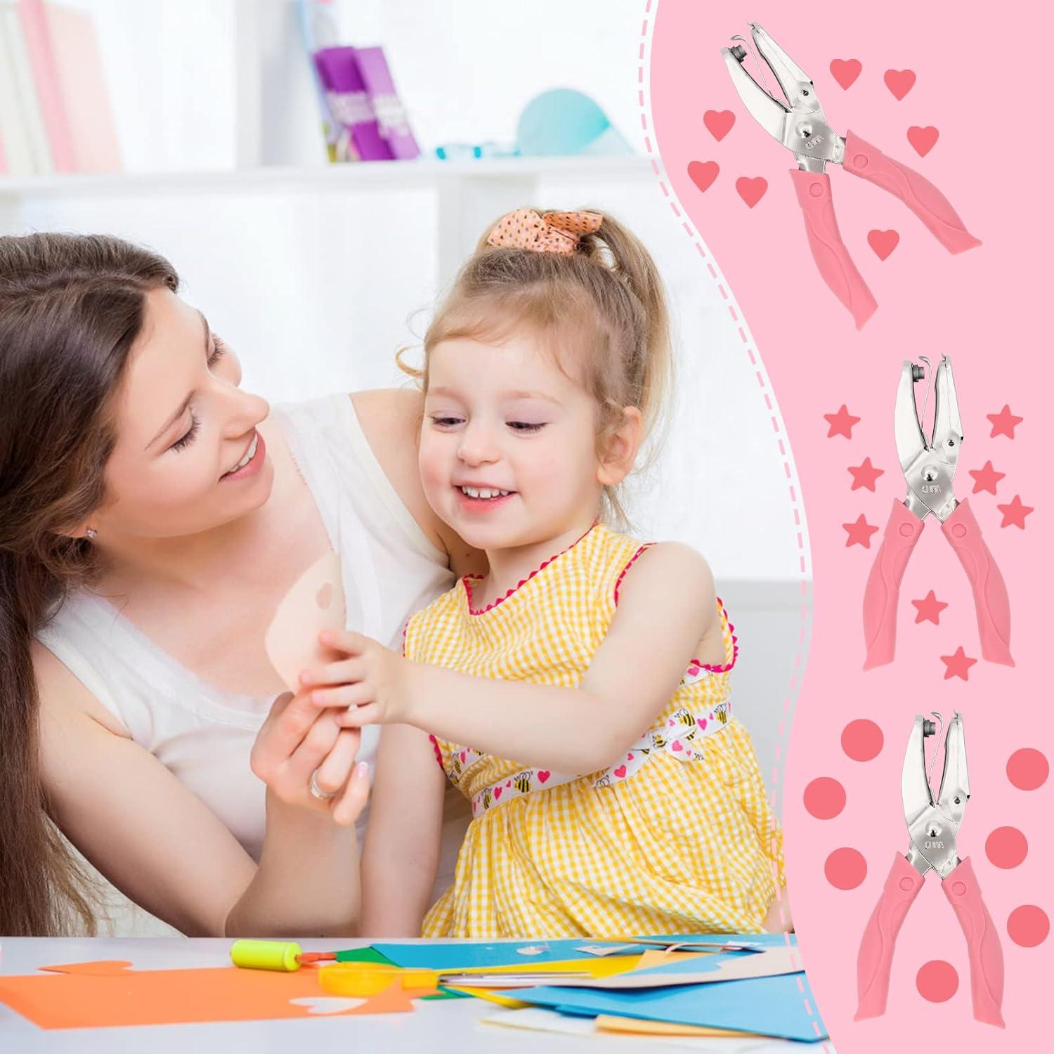 Punch de Papel Coolrunner 3 Piezas Formas Círculo Estrella Corazón