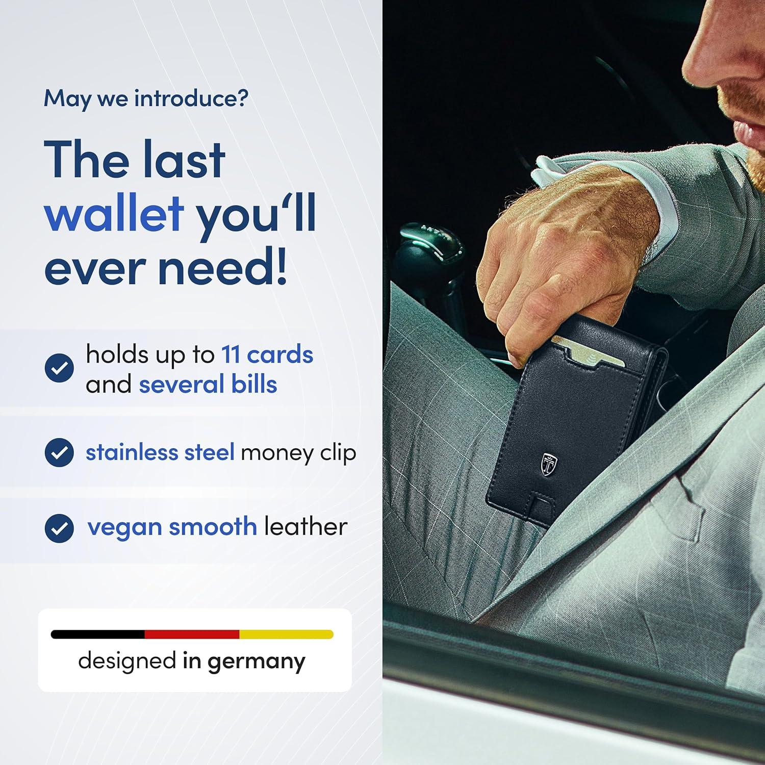 Cartera Slim TRAVANDO AUSTIN para Hombre con Clip RFID