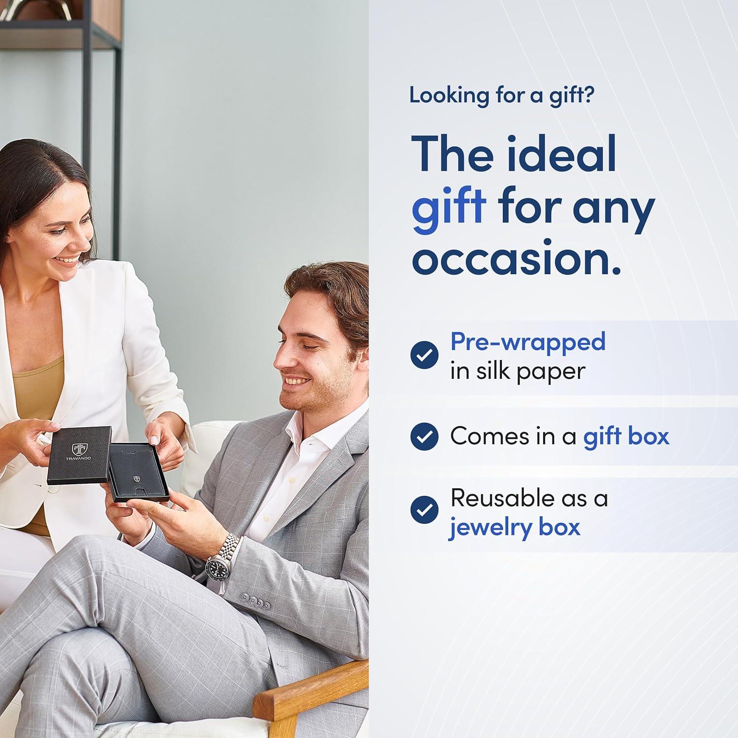 Cartera Slim TRAVANDO AUSTIN para Hombre con Clip RFID