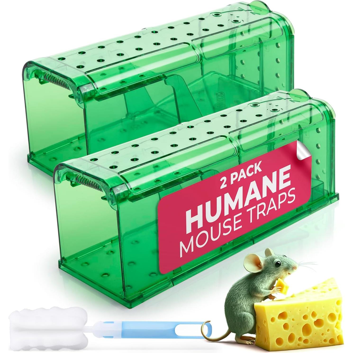 Trampa Humana para Ratones Teal Elite - Paquete de 2 Verde