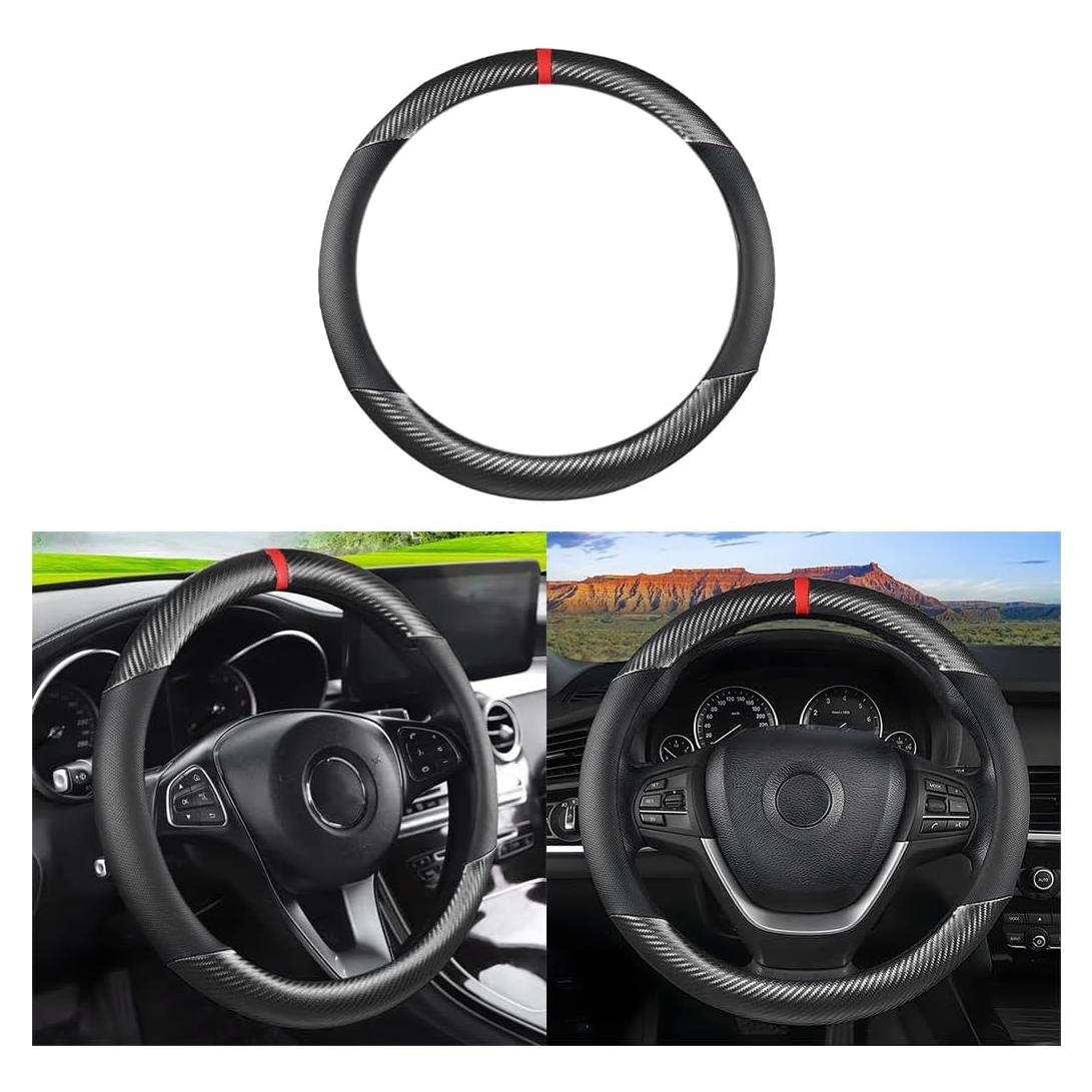 Cubierta de Volante de Coche LoyaForba 38 cm Antideslizante