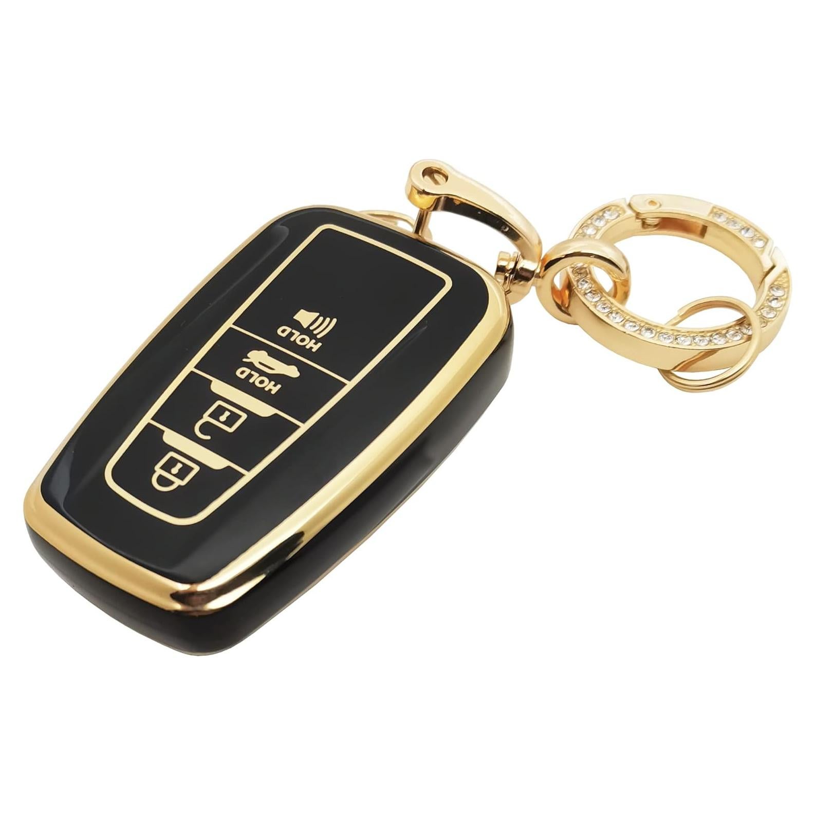Funda de Llavero TPU para Toyota RAV4 Camry Corolla Negro