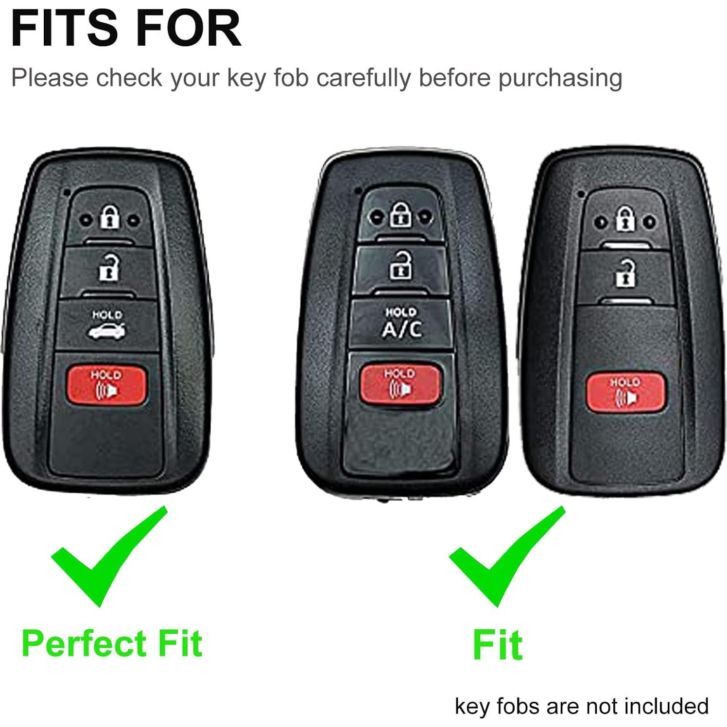 Funda de Llavero TPU para Toyota RAV4 Camry Corolla Negro