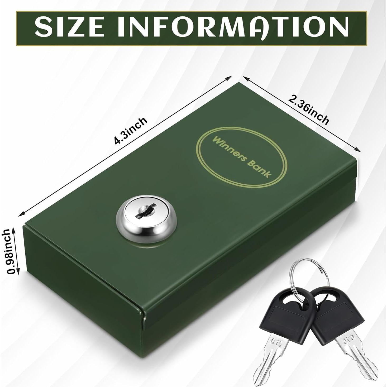 Caja de Metal para Jugadores Reallnaive con Llave 11x6x2.5cm