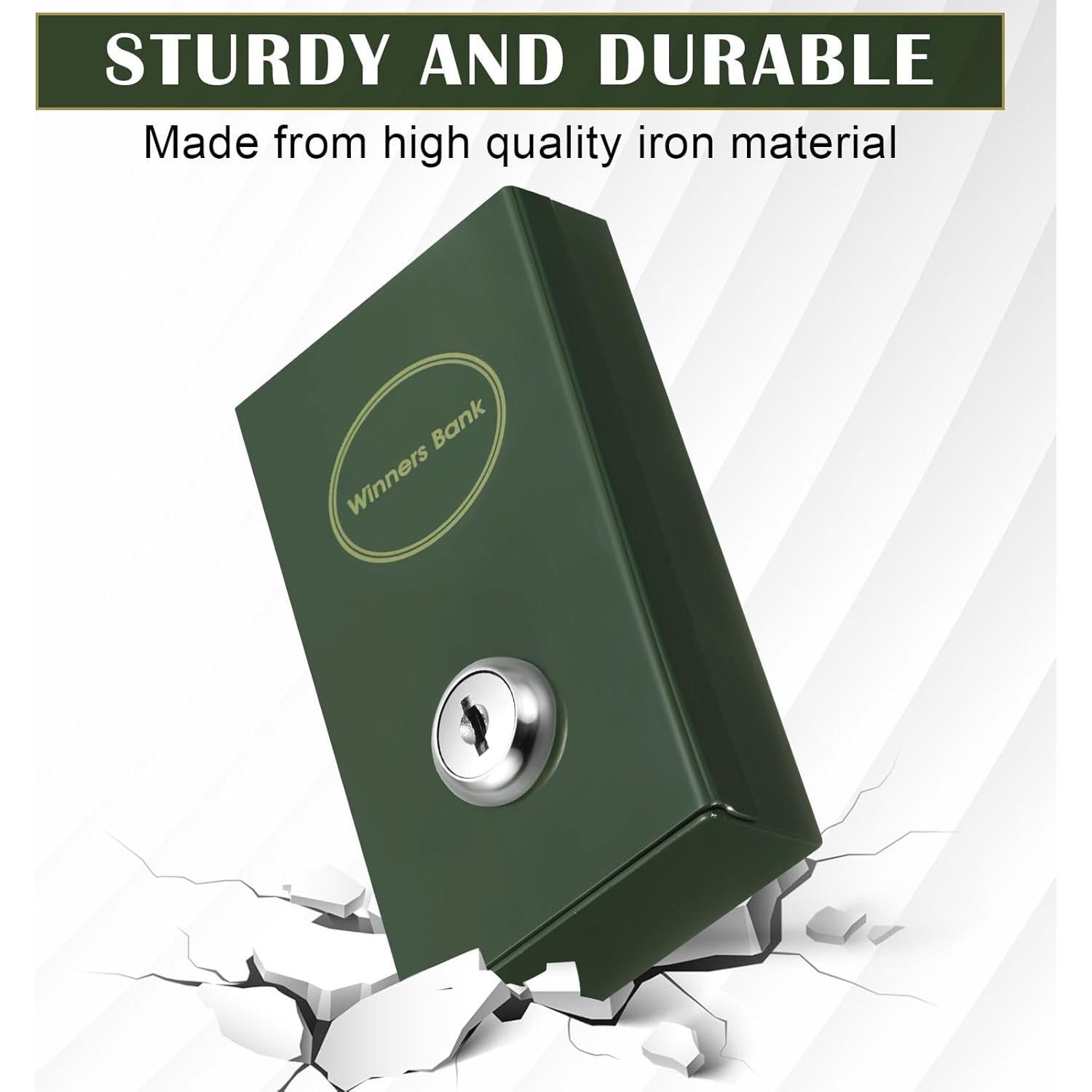 Caja de Metal para Jugadores Reallnaive con Llave 11x6x2.5cm