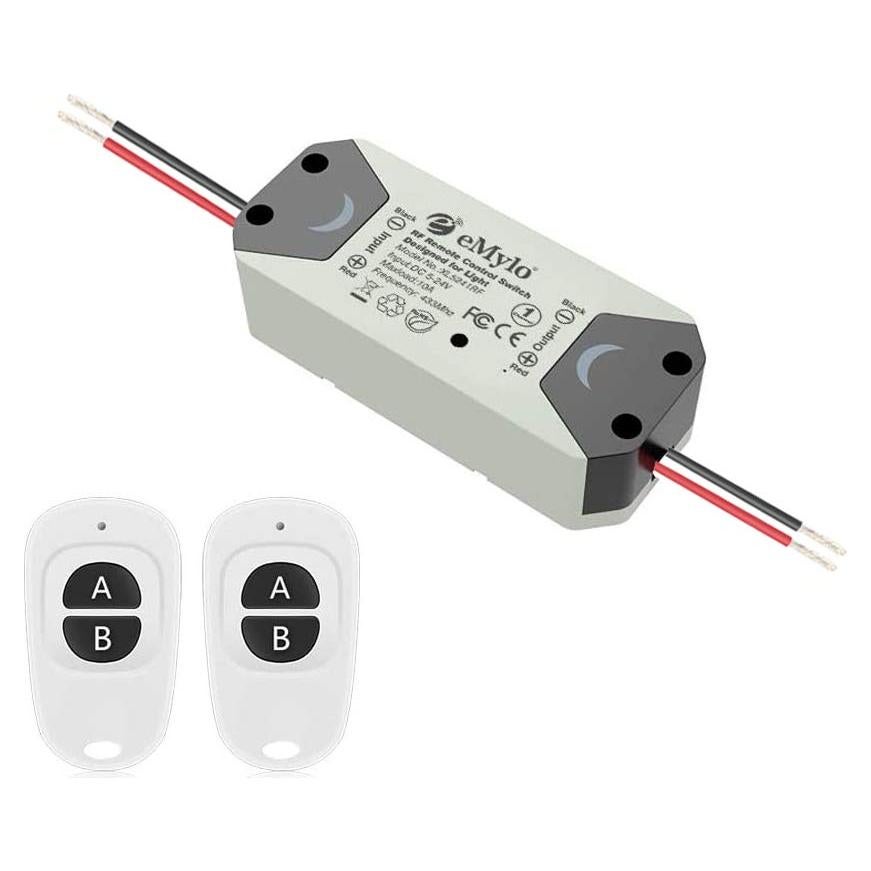 Interruptor de Relé Inalámbrico eMylo 12V con Control Remoto