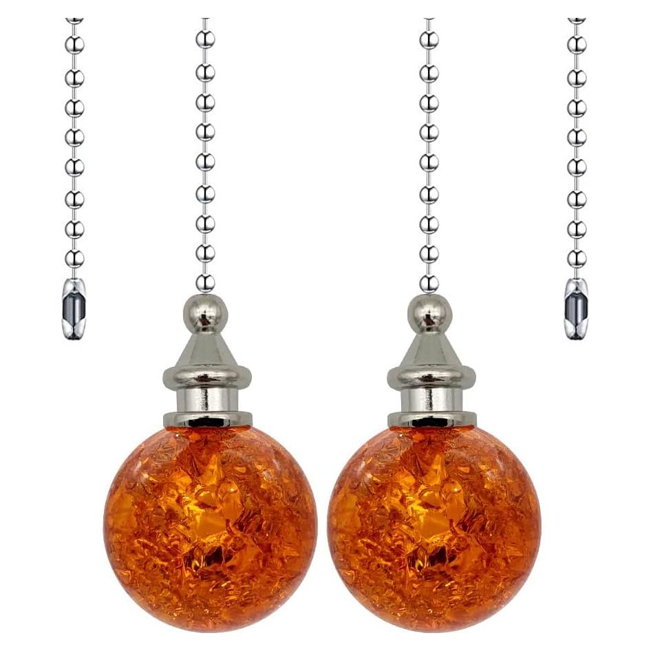 Cadenas de Ventilador de Techo Dotlite Ámbar 30.48 cm - 2 Piezas