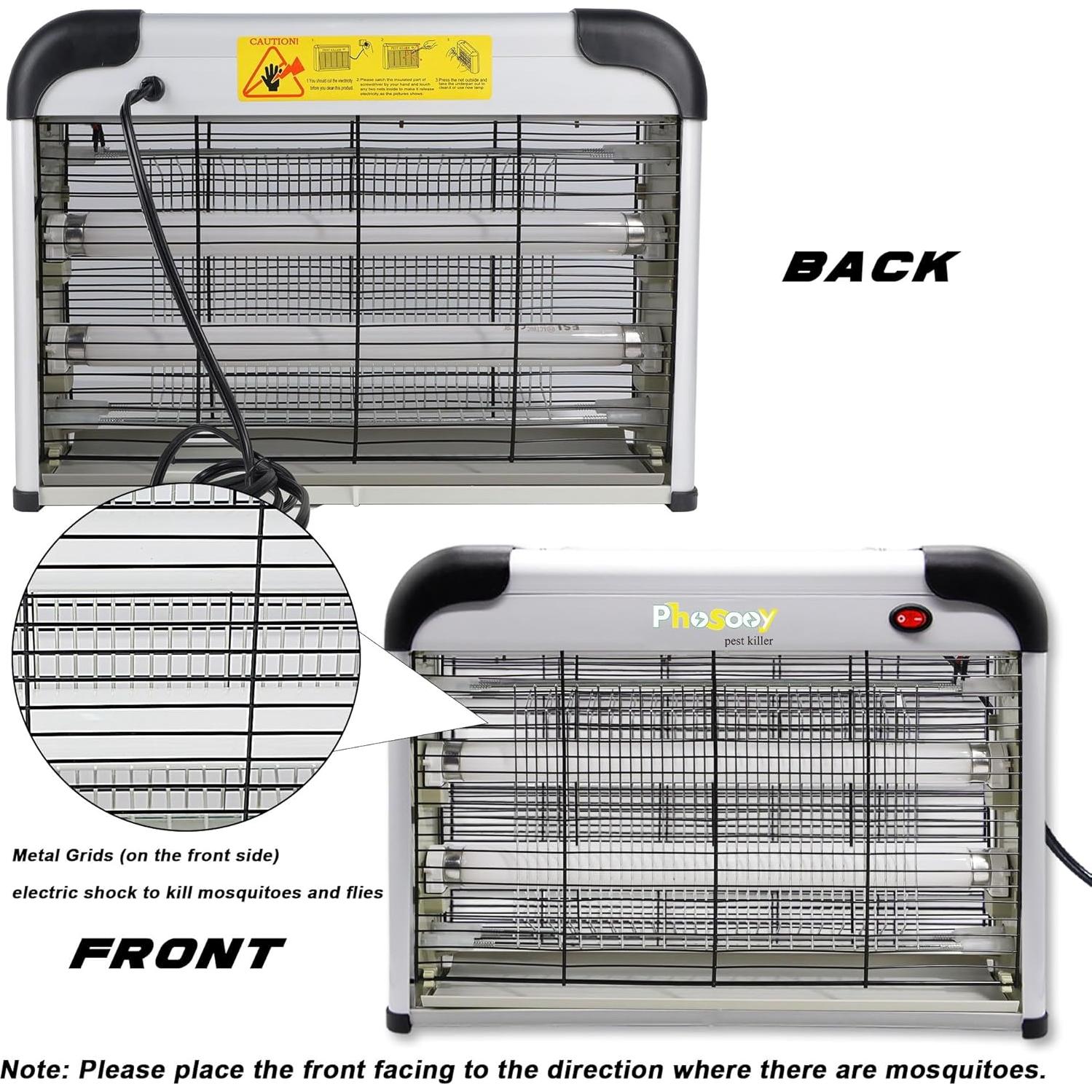Zapper Eléctrico de Insectos Phosooy 2800V 20W Interior