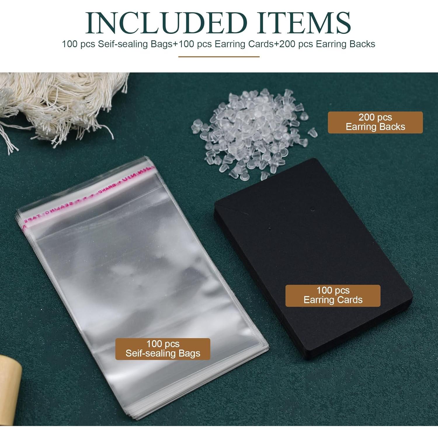 Set de Tarjetas para Pendientes BOOMIBOO 100 Piezas Negro